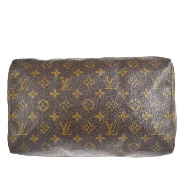 Authenticity Guaranteed LOUIS VUITTON Speedy 30 Travel Hand Bag Monogram Leather - Picture 8 of 16